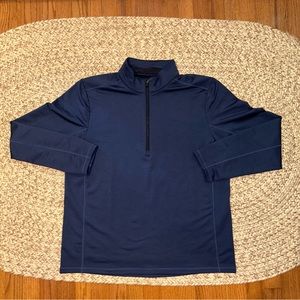 Vineyard Vines x Jim Nantz Navy 1/2 Zip Performance Stretch Pullover L Golf Nice